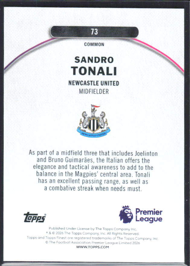 Sandro Tonali – baksida