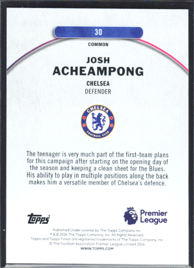 Josh Acheampong – baksida