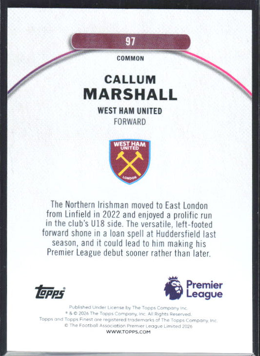 Callum Marshall – baksida