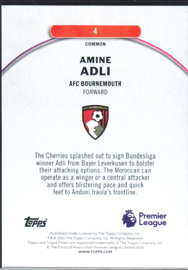Amine Adli – baksida