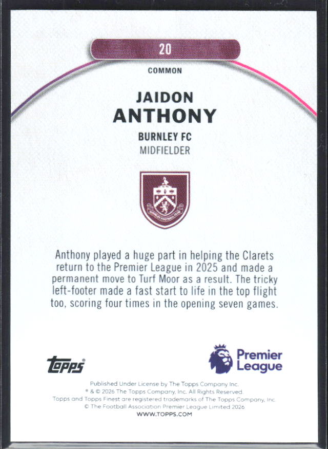 Jaidon Anthony – baksida