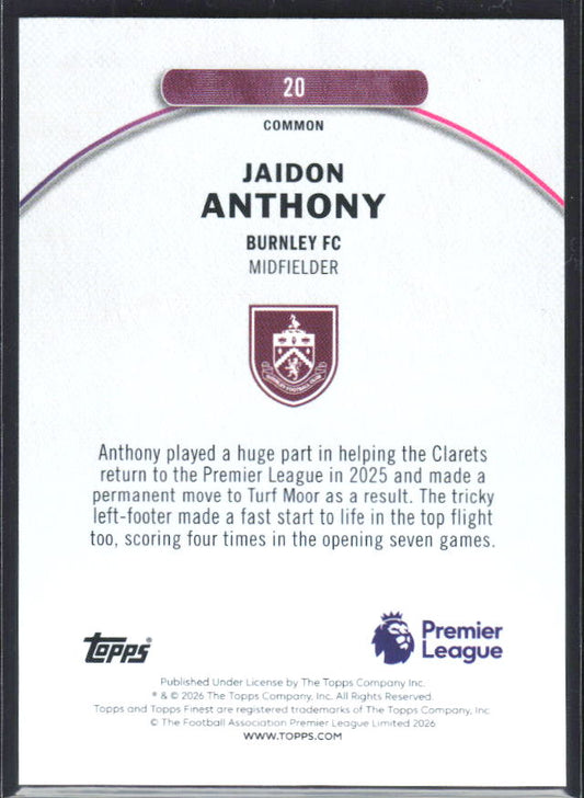 Jaidon Anthony – baksida