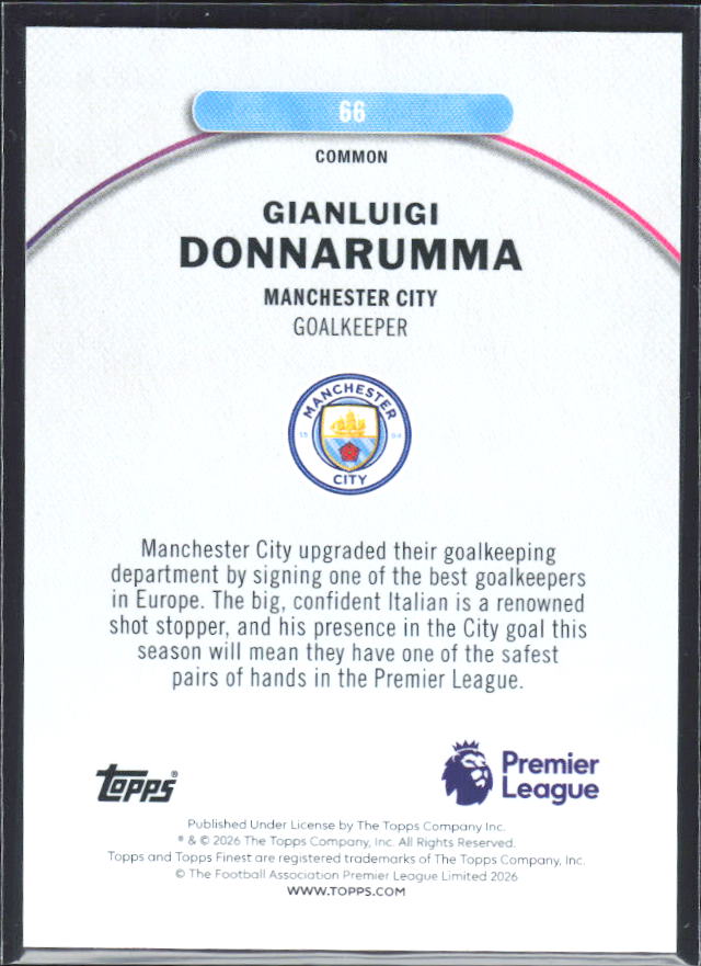 Gianluigi Donnarumma – baksida