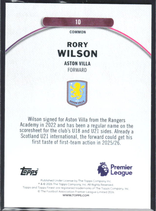 Rory Wilson – baksida