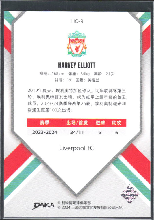 2024 DAKA Holocene Liverpool #HO-9 Harvey Elliott – baksida