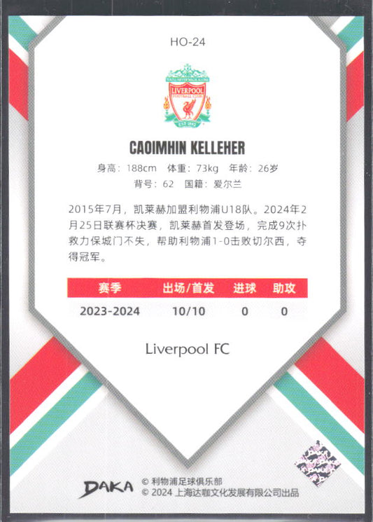 2024 DAKA Holocene Liverpool #HO-24 Caoimhin Kelleher – baksida