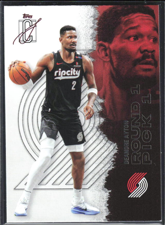 2025-26 Topps Signature Class #22 Deandre Ayton – framsida