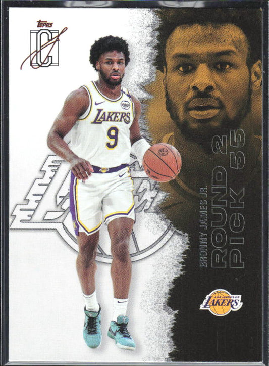 2025-26 Topps Signature Class #1 Bronny James Jr. – framsida