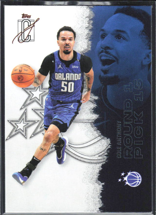 2025-26 Topps Signature Class #32 Cole Anthony – framsida