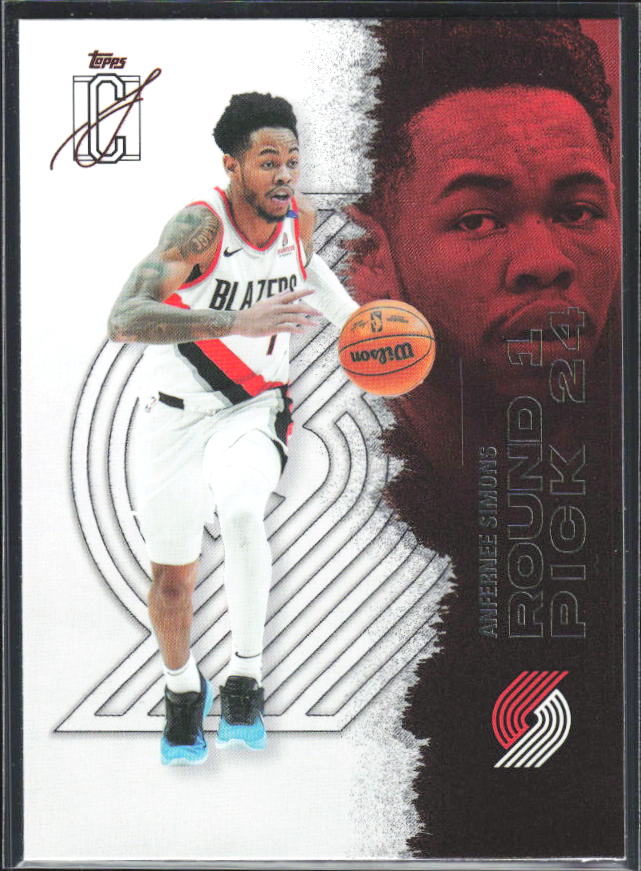 2025-26 Topps Signature Class #70 Anfernee Simons – framsida
