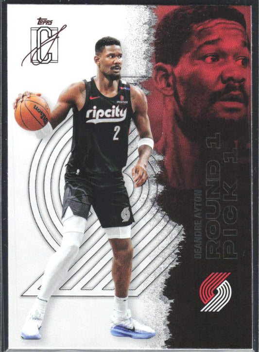 2025-26 Topps Signature Class #22 Deandre Ayton – framsida
