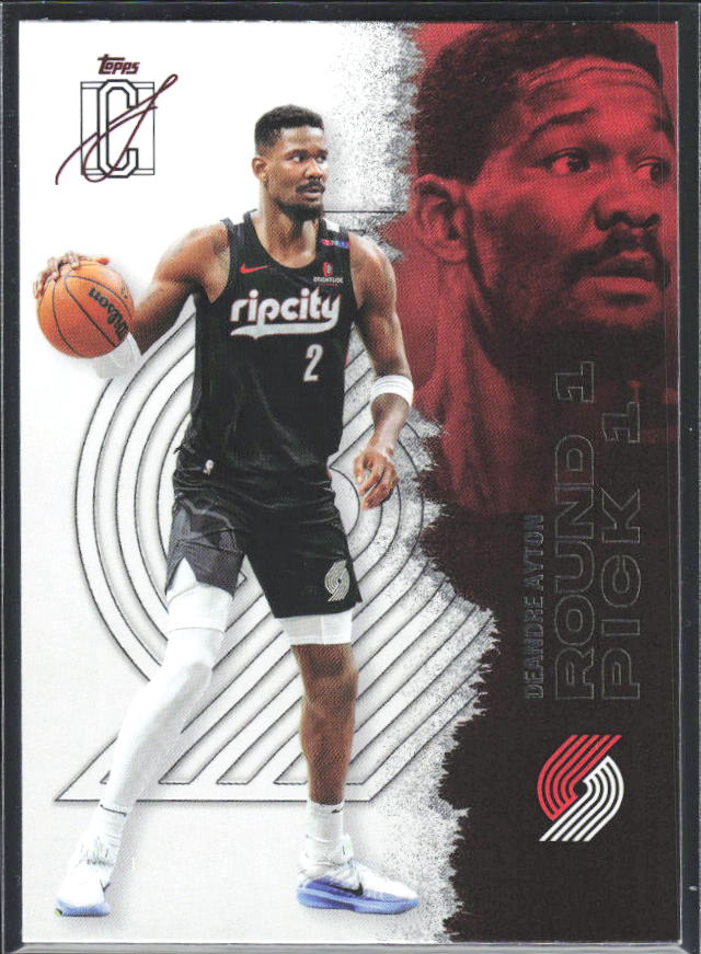 2025-26 Topps Signature Class #22 Deandre Ayton – framsida
