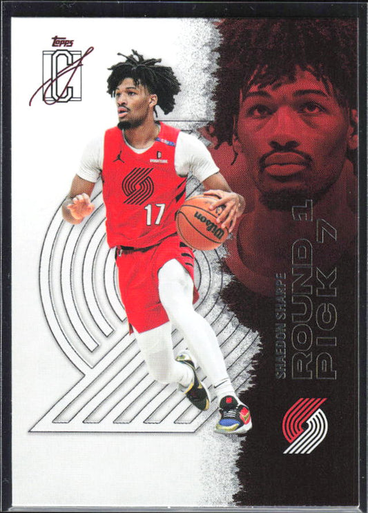 2025-26 Topps Signature Class #25 Shaedon Sharpe – framsida