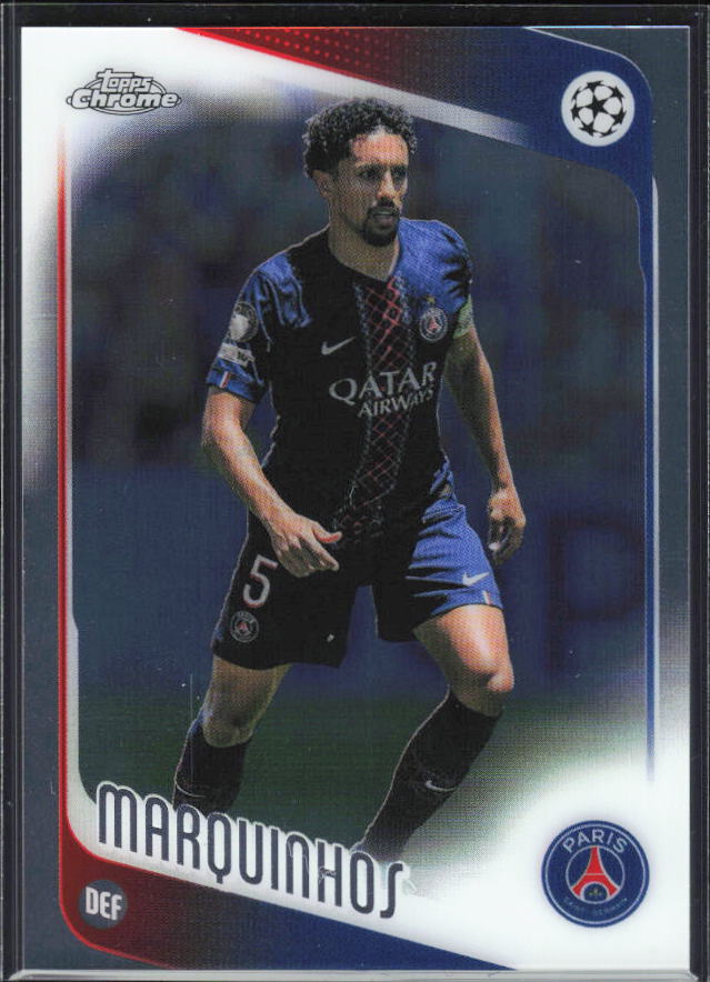 2025-26 Topps Chrome UEFA Club Competitions #92 Marquinhos – framsida