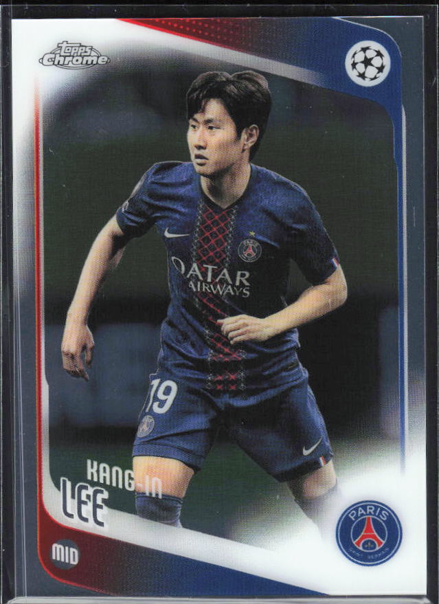 2025-26 Topps Chrome UEFA Club Competitions #185 Kang-in Lee – framsida