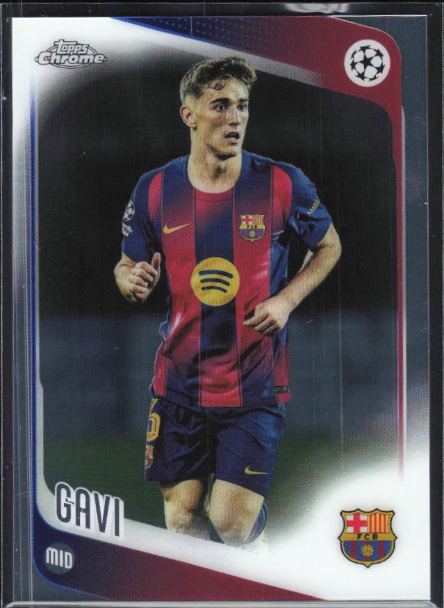 2025-26 Topps Chrome UEFA Club Competitions #132 Gavi – framsida