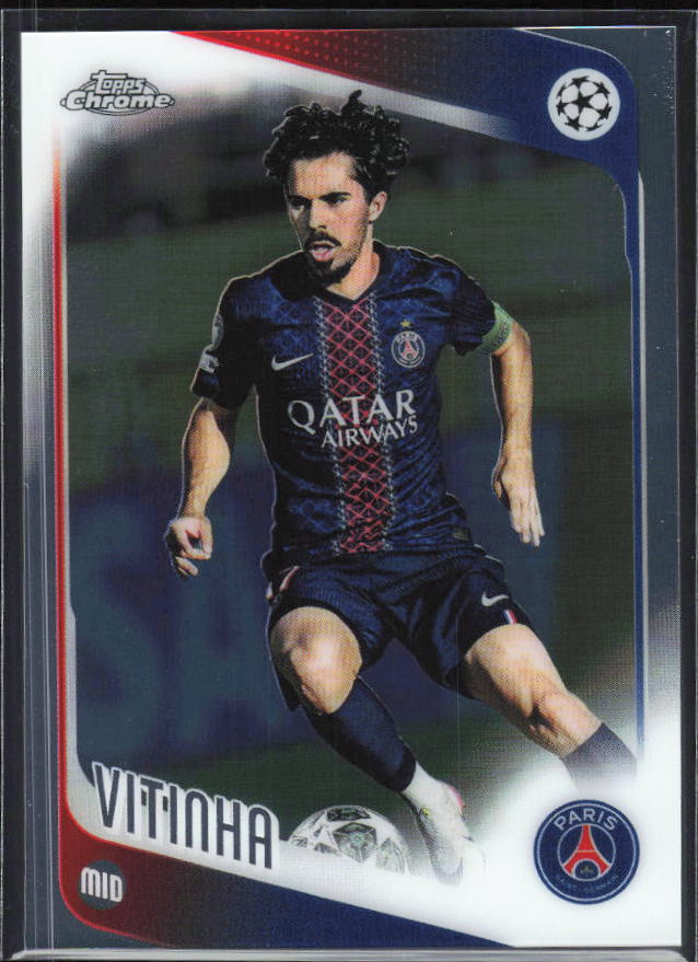 2025-26 Topps Chrome UEFA Club Competitions #46 Vitinha – framsida