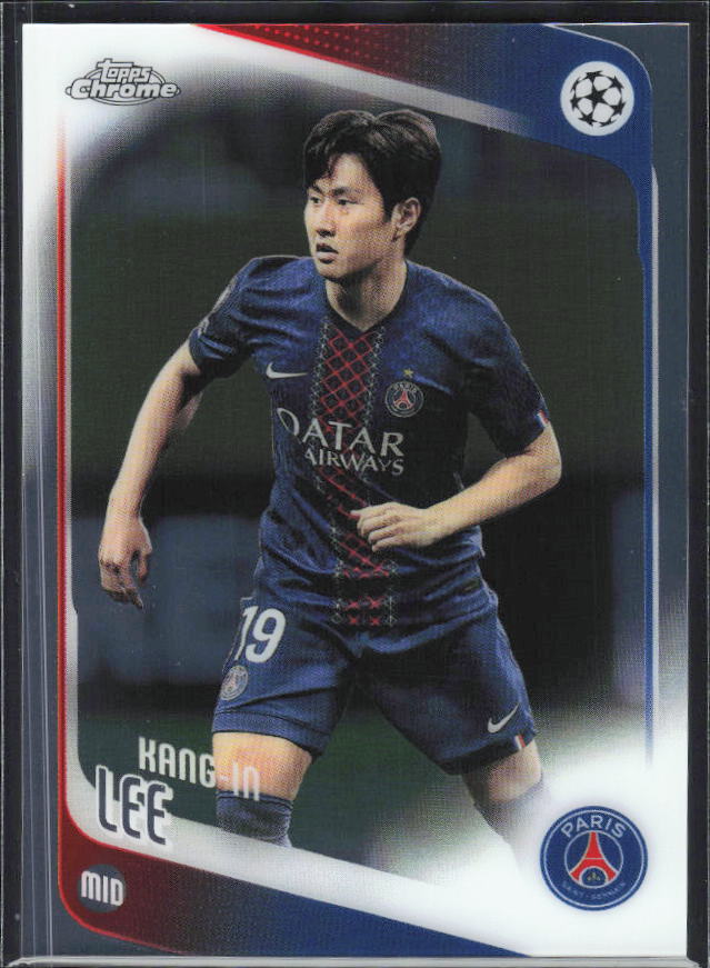 2025-26 Topps Chrome UEFA Club Competitions #185 Kang-in Lee – framsida