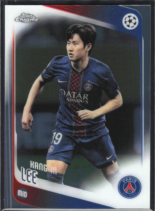 2025-26 Topps Chrome UEFA Club Competitions #185 Kang-in Lee – framsida