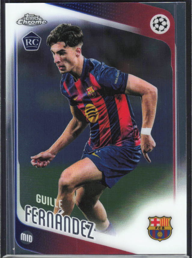 2025-26 Topps Chrome UEFA Club Competitions #190 Guille Fernández – framsida