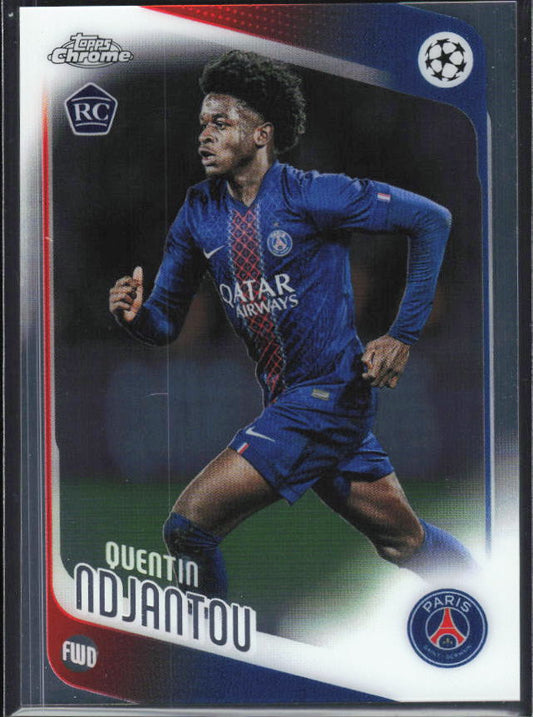 2025-26 Topps Chrome UEFA Club Competitions #166 Quentin Ndjantou – framsida