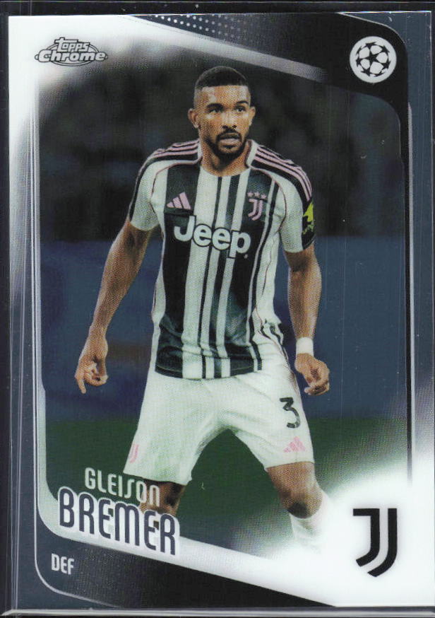 2025-26 Topps Chrome UEFA Club Competitions #152 Gleison Bremer – framsida