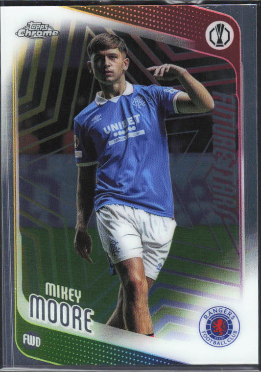 2025-26 Topps Chrome UEFA Club Competitions #56 Mikey Moore – framsida