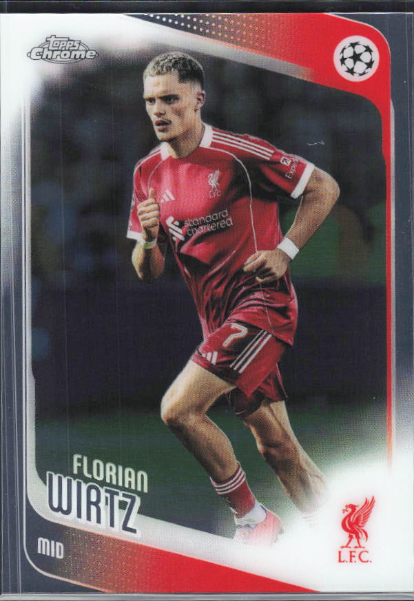 2025-26 Topps Chrome UEFA Club Competitions #74 Florian Wirtz – framsida