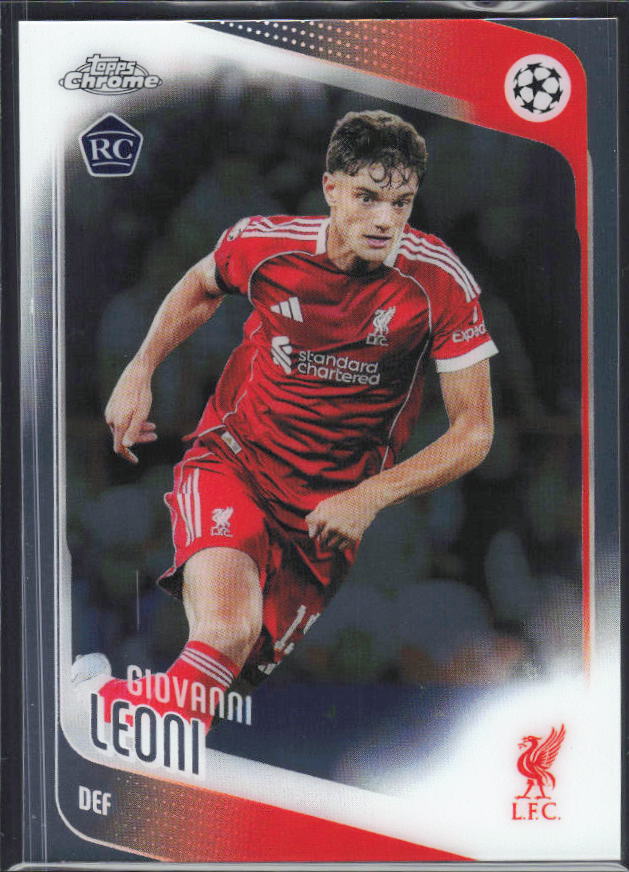 2025-26 Topps Chrome UEFA Club Competitions #73 Giovanni Leoni – framsida