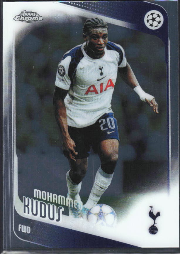 2025-26 Topps Chrome UEFA Club Competitions #89 Mohammed Kudus – framsida