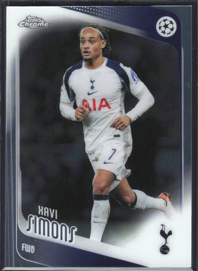 2025-26 Topps Chrome UEFA Club Competitions #85 Xavi Simons – framsida