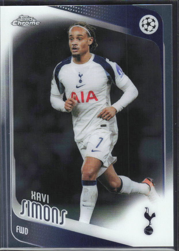 2025-26 Topps Chrome UEFA Club Competitions #85 Xavi Simons – framsida