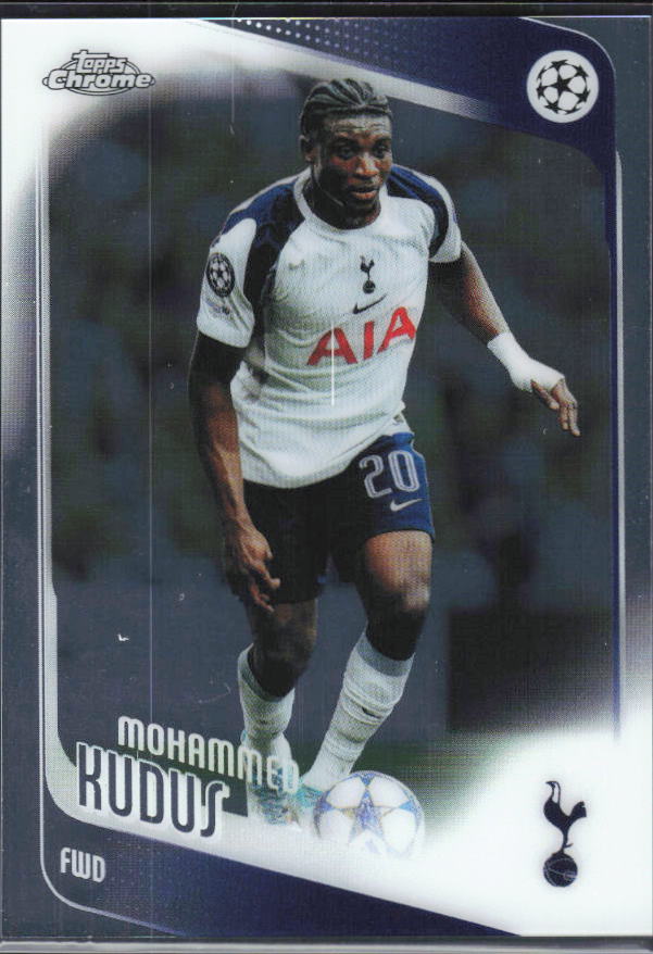 2025-26 Topps Chrome UEFA Club Competitions #89 Mohammed Kudus – framsida