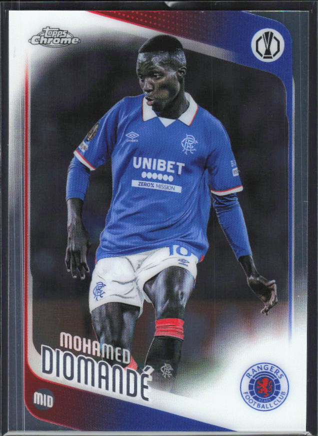 2025-26 Topps Chrome UEFA Club Competitions #45 Mohamed Diomandé – framsida