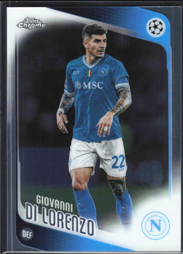 2025-26 Topps Chrome UEFA Club Competitions #77 Giovanni Di Lorenzo – framsida