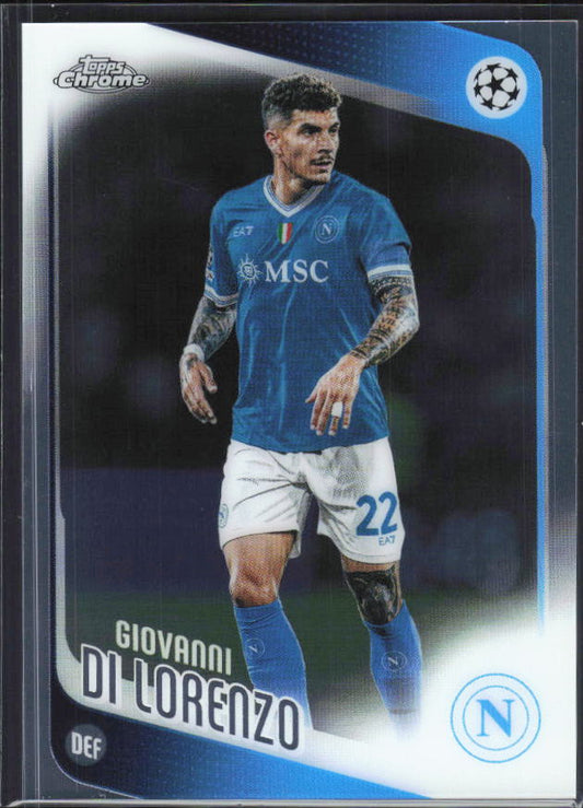 2025-26 Topps Chrome UEFA Club Competitions #77 Giovanni Di Lorenzo – framsida
