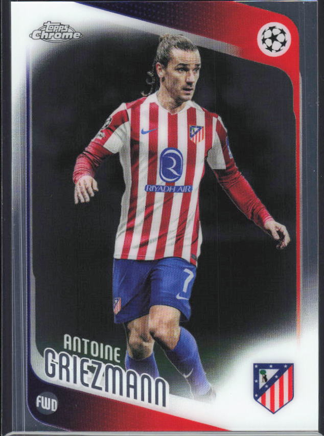 2025-26 Topps Chrome UEFA Club Competitions #82 Antoine Griezmann – framsida