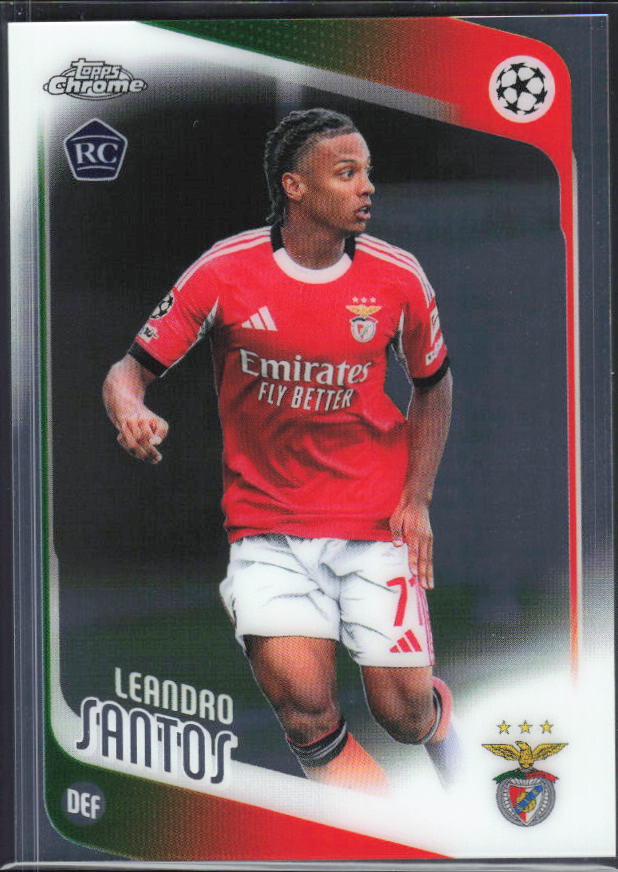 2025-26 Topps Chrome UEFA Club Competitions #160 Leandro Santos – framsida