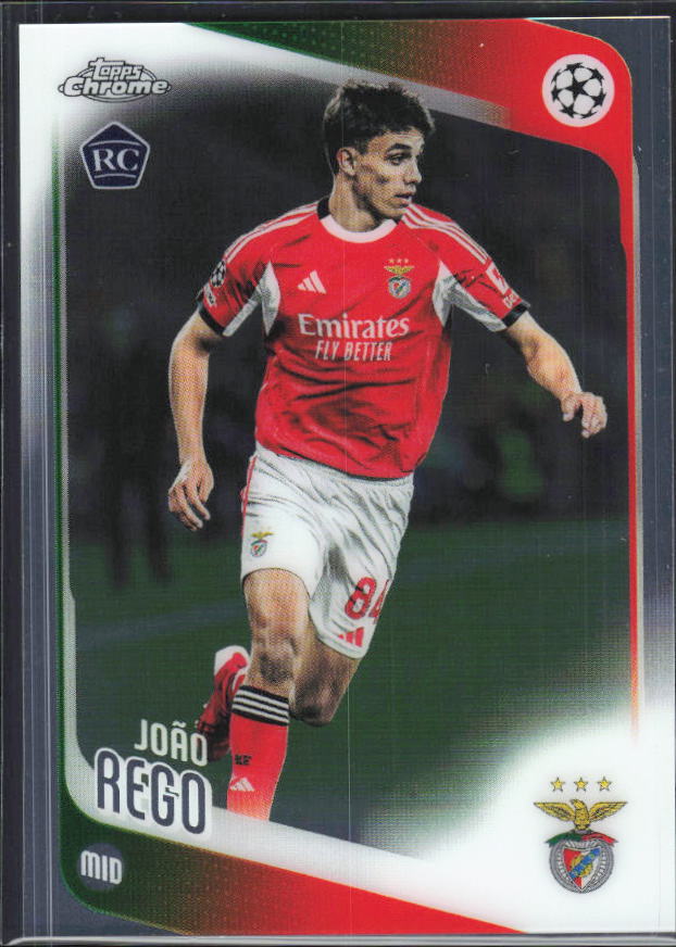 2025-26 Topps Chrome UEFA Club Competitions #168 João Rego – framsida