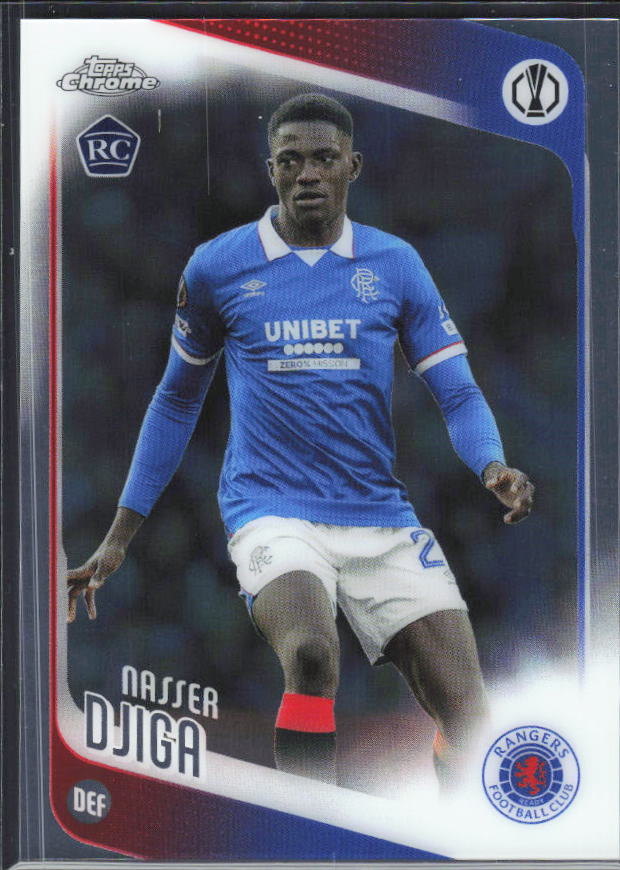 2025-26 Topps Chrome UEFA Club Competitions #140 Nasser Djiga – framsida