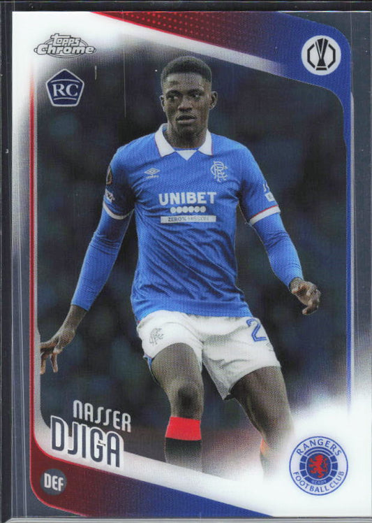 2025-26 Topps Chrome UEFA Club Competitions #140 Nasser Djiga – framsida