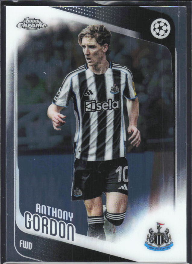 2025-26 Topps Chrome UEFA Club Competitions #159 Anthony Gordon – framsida