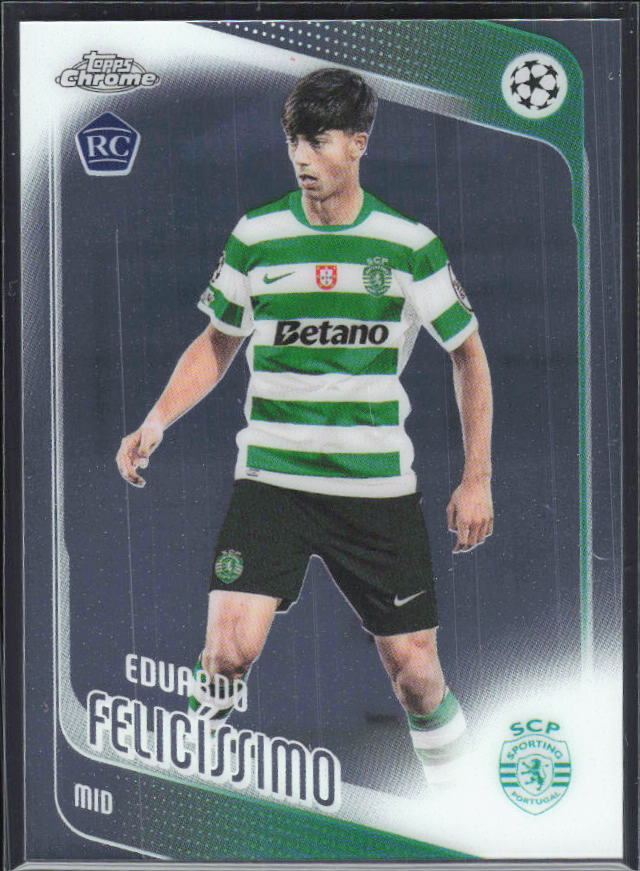 2025-26 Topps Chrome UEFA Club Competitions #60 Eduardo Felicíssimo – framsida