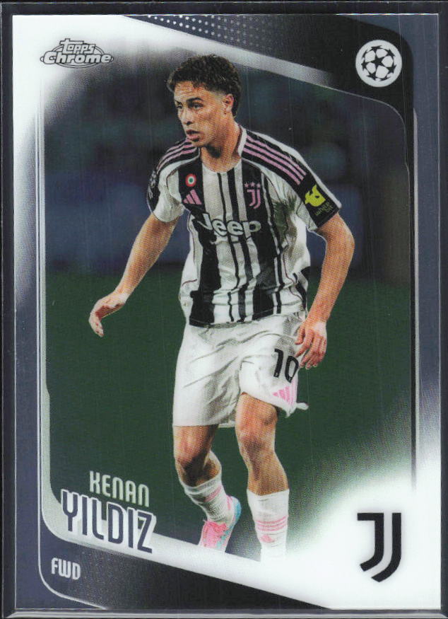 2025-26 Topps Chrome UEFA Club Competitions #147 Kenan Yildiz – framsida