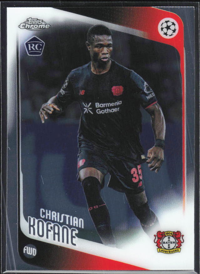 2025-26 Topps Chrome UEFA Club Competitions #27 Christian Kofane – framsida