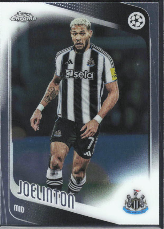 2025-26 Topps Chrome UEFA Club Competitions #23 Joelinton – framsida