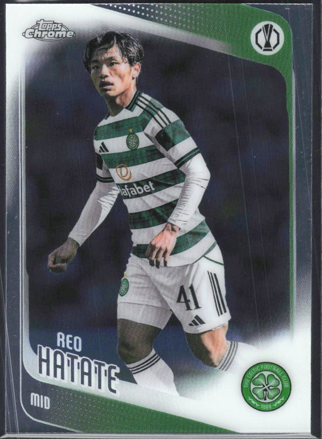 2025-26 Topps Chrome UEFA Club Competitions #40 Reo Hatate – framsida