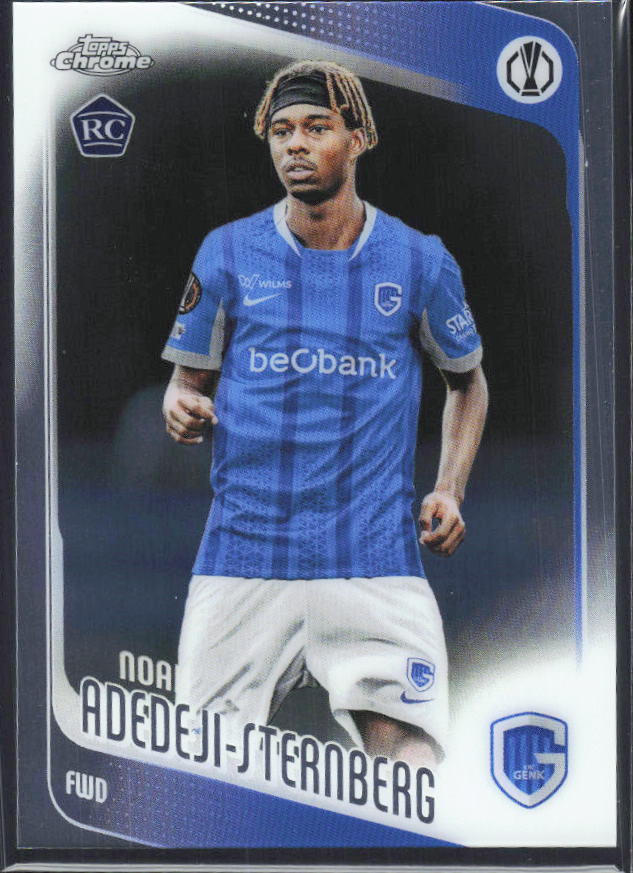 2025-26 Topps Chrome UEFA Club Competitions #122 Noah Adedeji-Sternberg – framsida