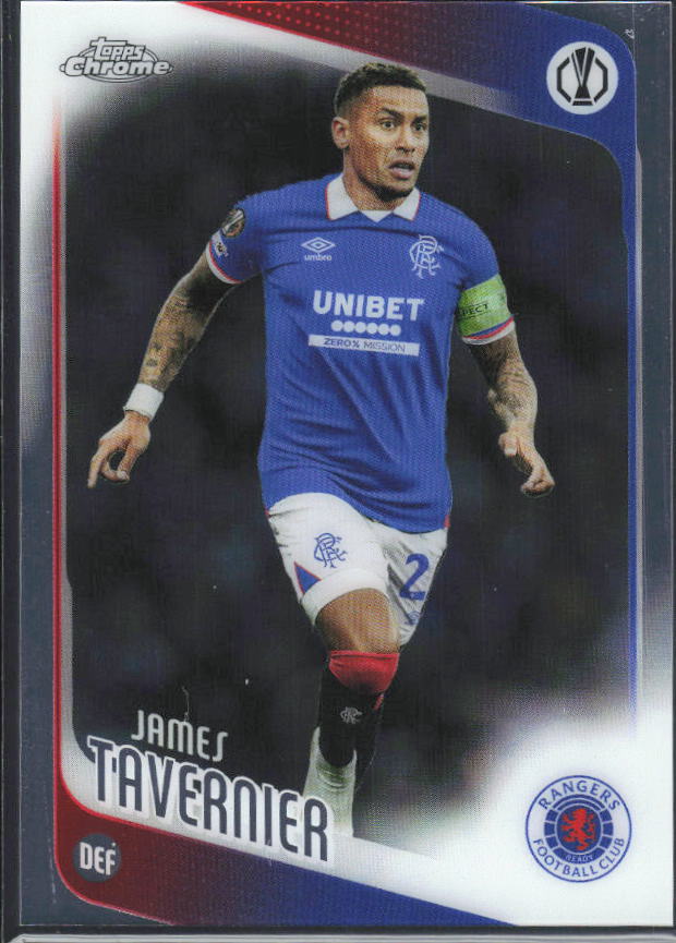 2025-26 Topps Chrome UEFA Club Competitions #188 James Tavernier – framsida