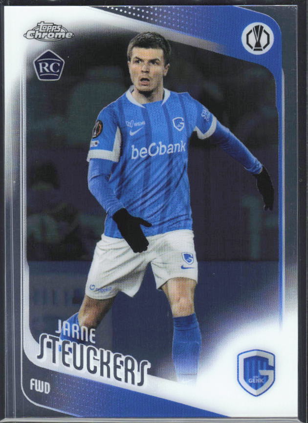 2025-26 Topps Chrome UEFA Club Competitions #126 Jarne Steuckers – framsida